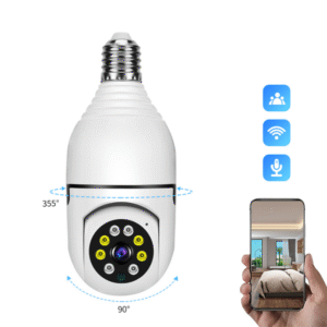 V380 Dual Lens PTZ Bulb Camera